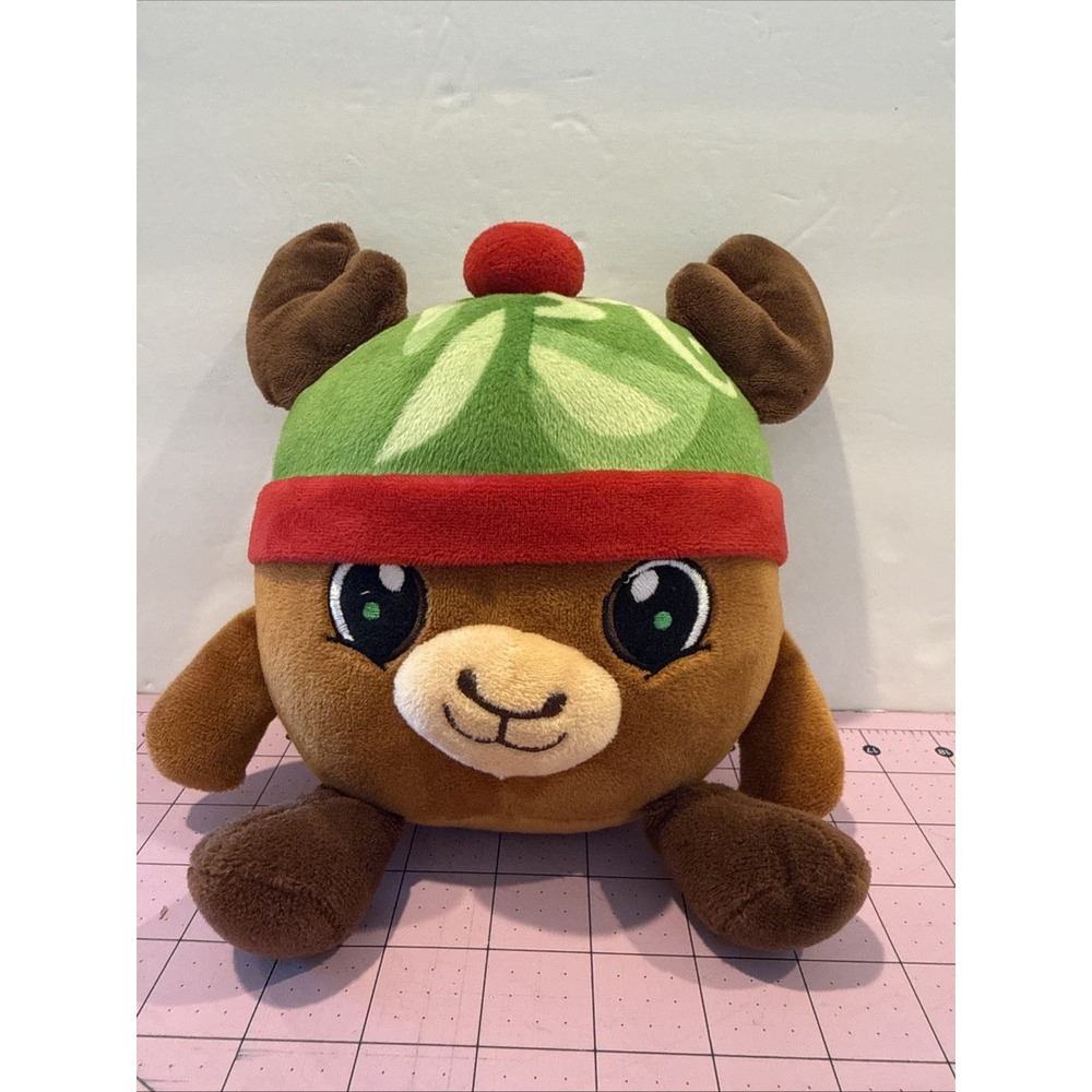 American Greetings Reindeer 9" Plush Christmas‎ Holiday Beanie Winter Hat
